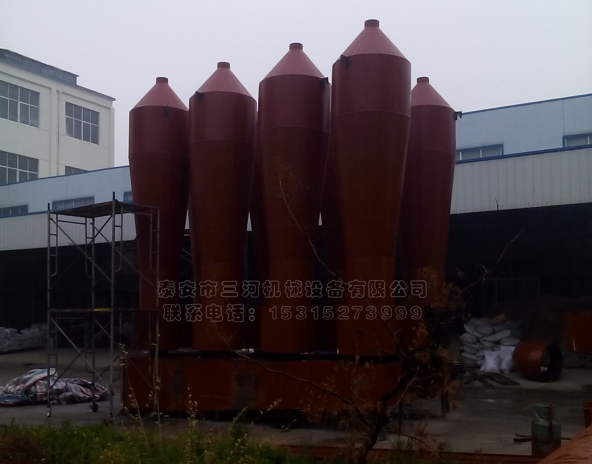 我公司為沂水某洗衣粉廠(chǎng)尾氣除塵系統改造圓滿(mǎn)成功(圖1)